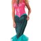 Women's Mermaid Costume Fitted Shimmer Corset Gown with Sequin Skirt and Starfish Headpiece